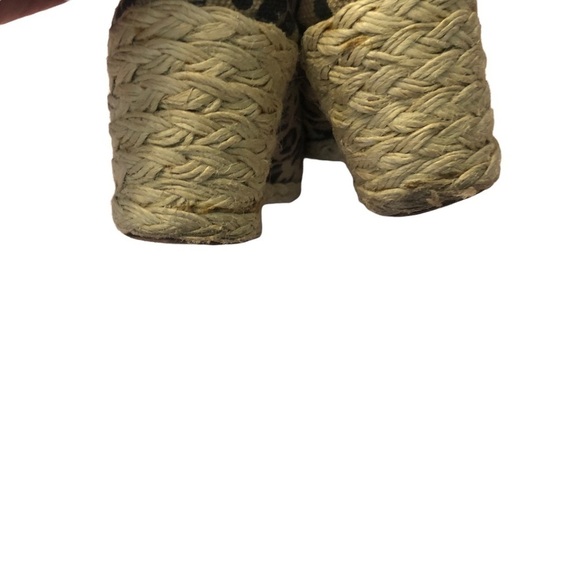 Lauren Ralph Lauren Cecilia Leopard Print Espadrille Style Wedge Sandal.Size 7.5 - Picture 6 of 8